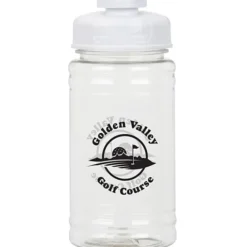 Clear Impact Ring Water Bottle with Flip Drink Lid - 16 oz