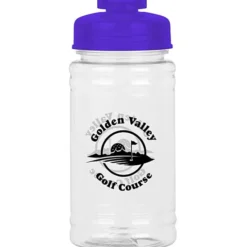 Clear Impact Ring Water Bottle with Flip Drink Lid - 16 oz