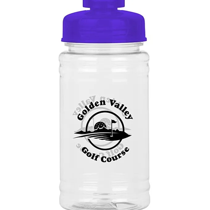Clear Impact Ring Water Bottle with Flip Drink Lid - 16 oz