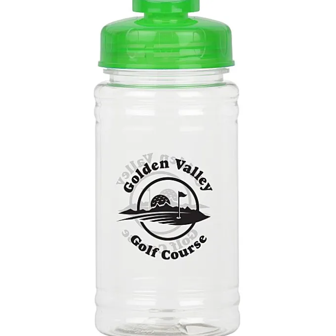 Clear Impact Ring Water Bottle with Flip Drink Lid - 16 oz
