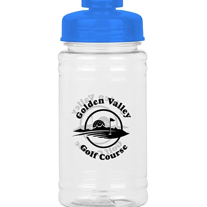 Clear Impact Ring Water Bottle with Flip Drink Lid - 16 oz