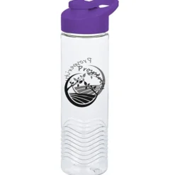 Clear Impact Twist Water Bottle with Flip Carry Lid - 24 oz