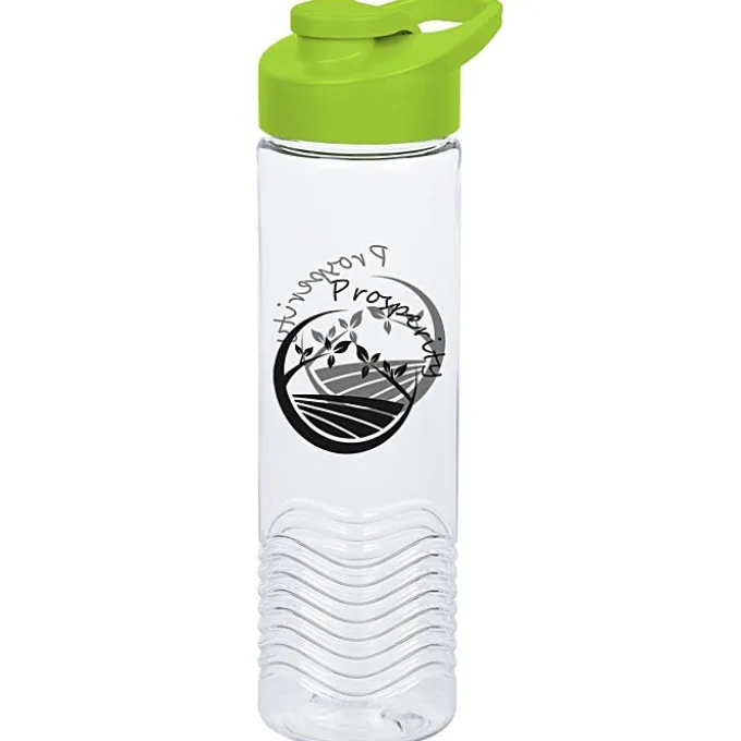 Clear Impact Twist Water Bottle with Flip Carry Lid - 24 oz