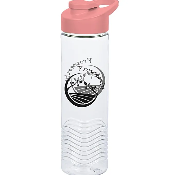 Clear Impact Twist Water Bottle with Flip Carry Lid - 24 oz