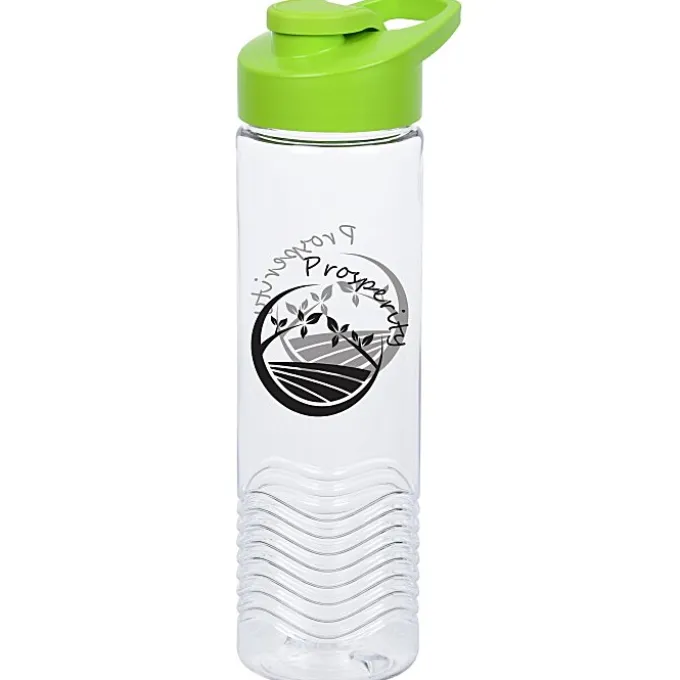 Clear Impact Twist Water Bottle with Flip Carry Lid - 24 oz