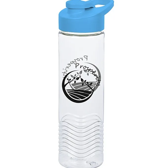 Clear Impact Twist Water Bottle with Flip Carry Lid - 24 oz