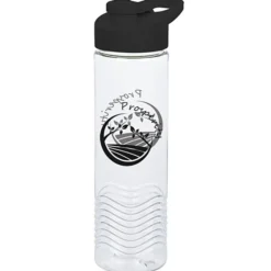 Clear Impact Twist Water Bottle with Flip Carry Lid - 24 oz