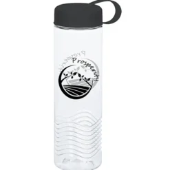 Clear Impact Twist Water Bottle with Tethered Lid - 24 oz