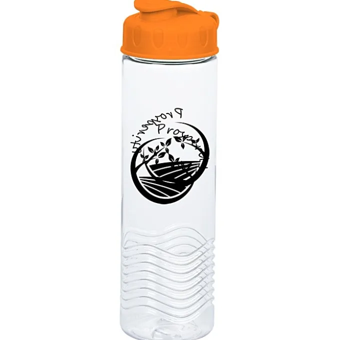 Clear Impact Twist Water Bottle with Flip Lid - 24 oz