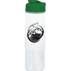 Clear Impact Twist Water Bottle with Flip Lid - 24 oz