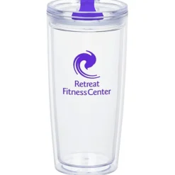 Clearly Acrylic Travel Tumbler - 20 oz
