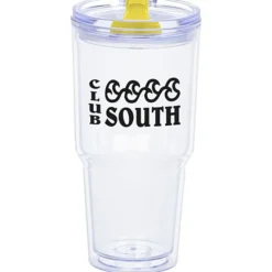 Clearly Acrylic Travel Tumbler - 24 oz