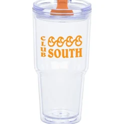 Clearly Acrylic Travel Tumbler - 24 oz