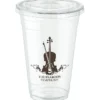 Clear Soft Plastic Cup with Lid - 20 oz