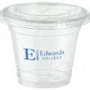 Clear Soft Plastic Cup with Lid - 9 oz