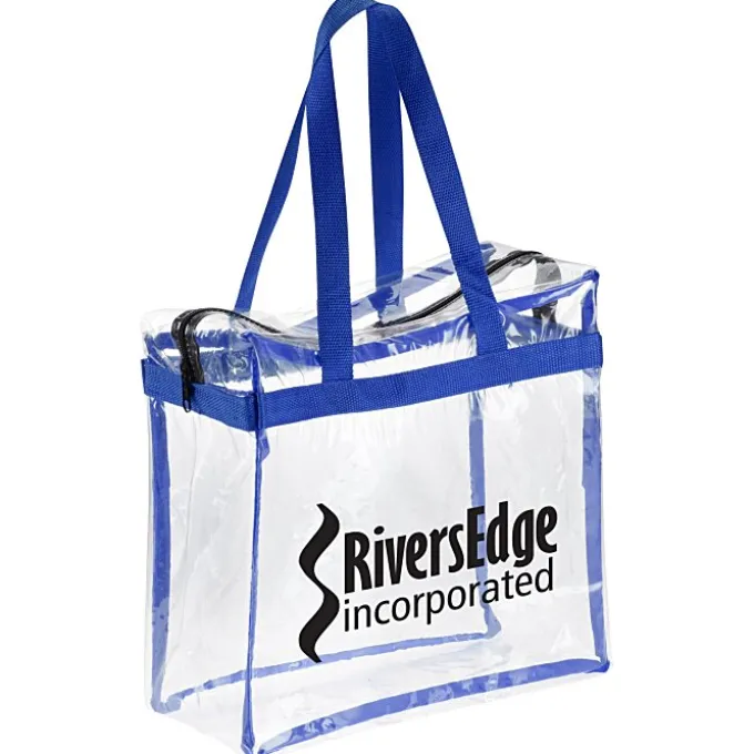 Clear Zippered Box Tote