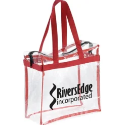 Clear Zippered Box Tote