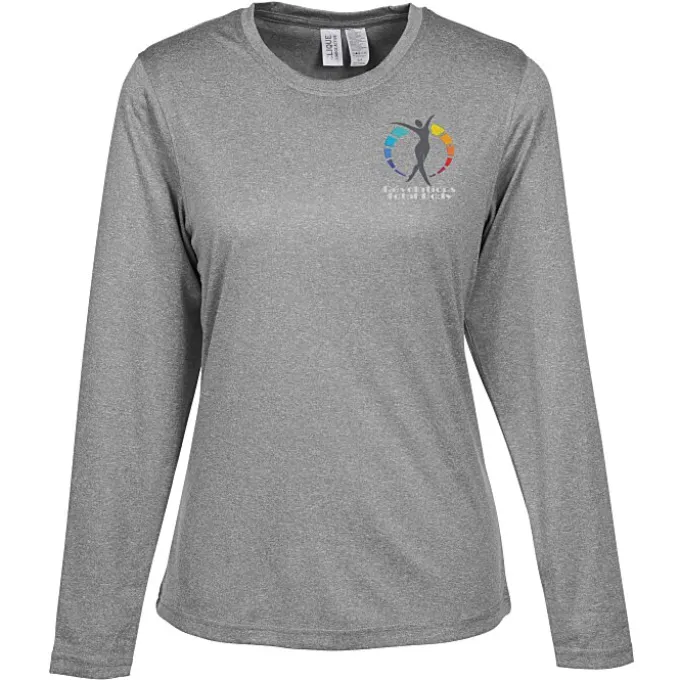 Clique Charge Active LS Tee - Ladies' - Embroidered