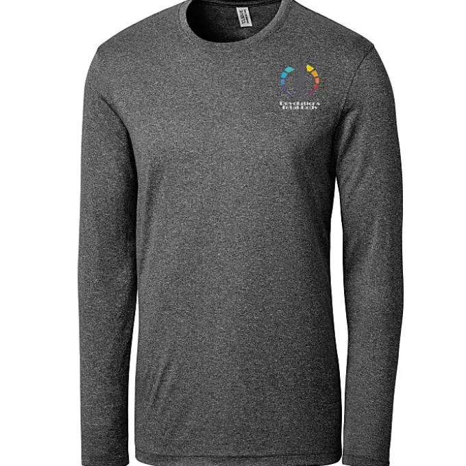 Clique Charge Active LS Tee - Men's - Embroidered