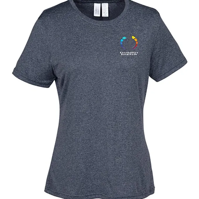 Clique Charge Active Tee - Ladies' - Embroidered