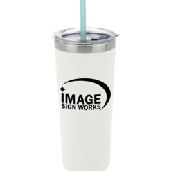 Colma Vacuum Tumbler with Straw - 22 oz - 24 hr