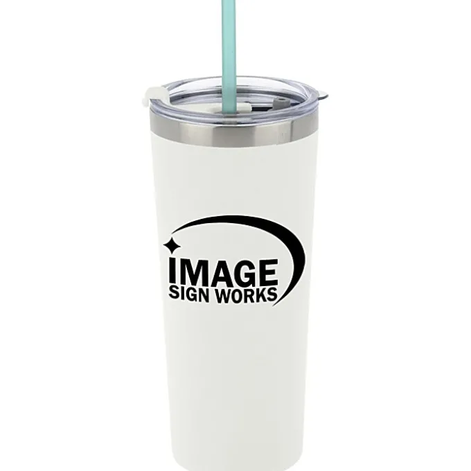 Colma Vacuum Tumbler with Straw - 22 oz - 24 hr