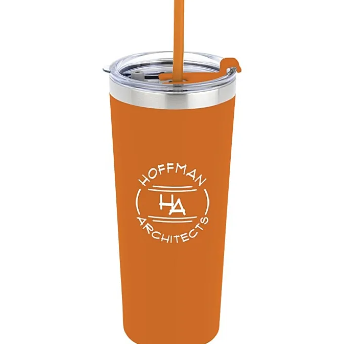 Colma Vacuum Tumbler with Straw - 22 oz - Colors