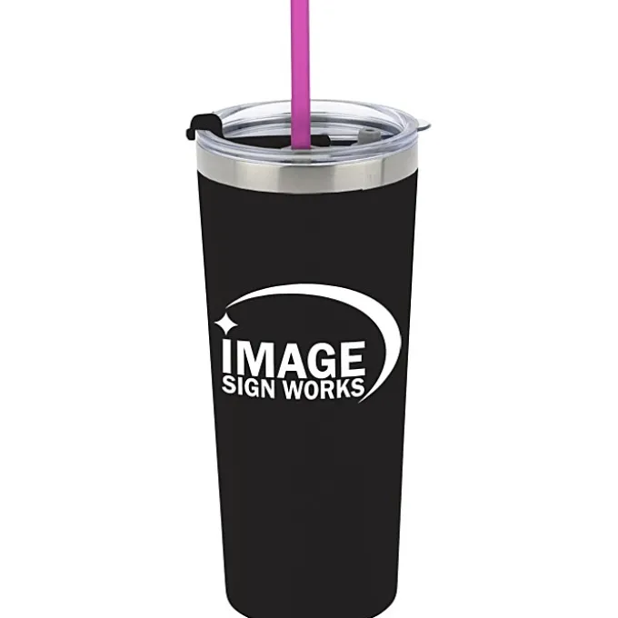 Colma Vacuum Tumbler with Straw - 22 oz
