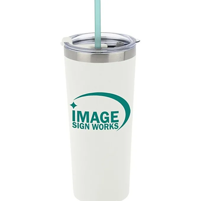 Colma Vacuum Tumbler with Straw - 22 oz