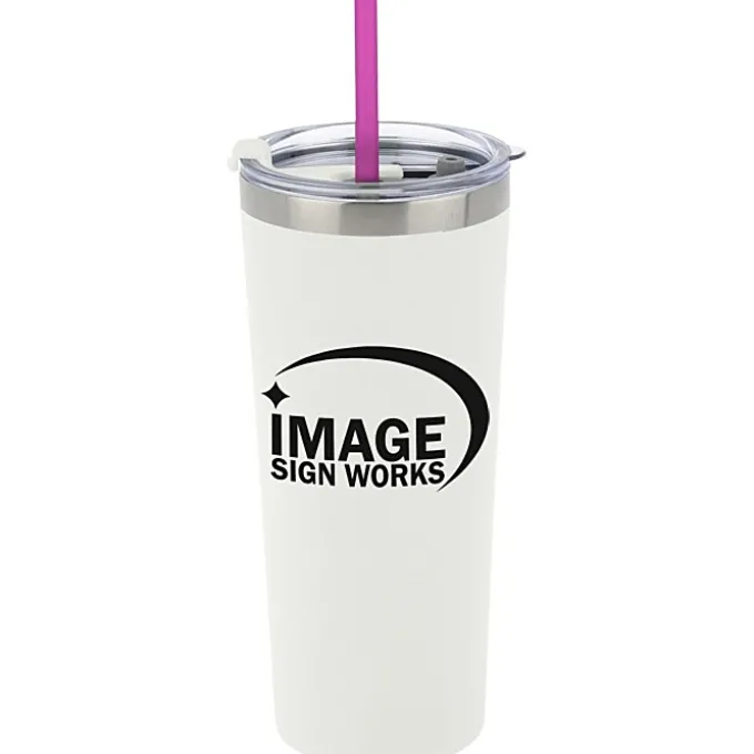Colma Vacuum Tumbler with Straw - 22 oz