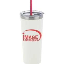 Colma Vacuum Tumbler with Straw - 22 oz