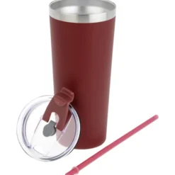 Colma Vacuum Tumbler with Straw - 22 oz - Colors - Full Color