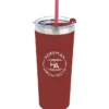 Colma Vacuum Tumbler with Straw - 22 oz - Colors - 24 hr