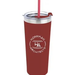 Colma Vacuum Tumbler with Straw - 22 oz - Colors - 24 hr