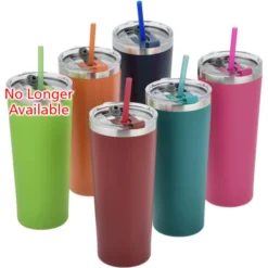 Colma Vacuum Tumbler with Straw - 22 oz - Colors - 24 hr