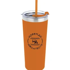 Colma Vacuum Tumbler with Straw - 22 oz - Colors - 24 hr