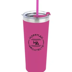 Colma Vacuum Tumbler with Straw - 22 oz - Colors - 24 hr