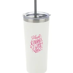 Colma Vacuum Tumbler with Straw - 22 oz. - Full Color