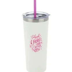 Colma Vacuum Tumbler with Straw - 22 oz. - Full Color