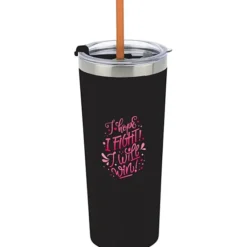 Colma Vacuum Tumbler with Straw - 22 oz. - Full Color