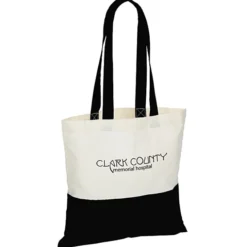 Color Accent Cotton Sheeting Tote