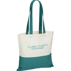 Color Accent Cotton Sheeting Tote