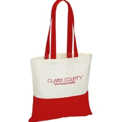 Color Accent Cotton Sheeting Tote - 24 hr