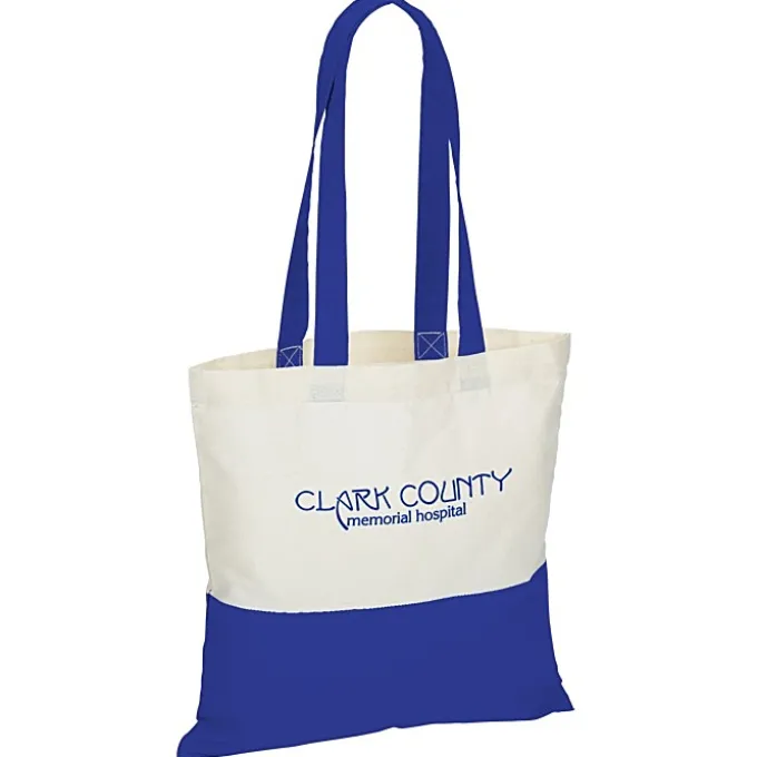 Color Accent Cotton Sheeting Tote - 24 hr