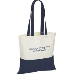 Color Accent Cotton Sheeting Tote - 24 hr
