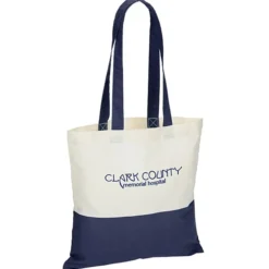 Color Accent Cotton Sheeting Tote - 24 hr