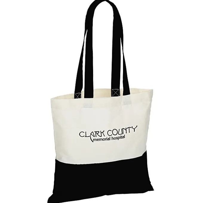 Color Accent Cotton Sheeting Tote - 24 hr