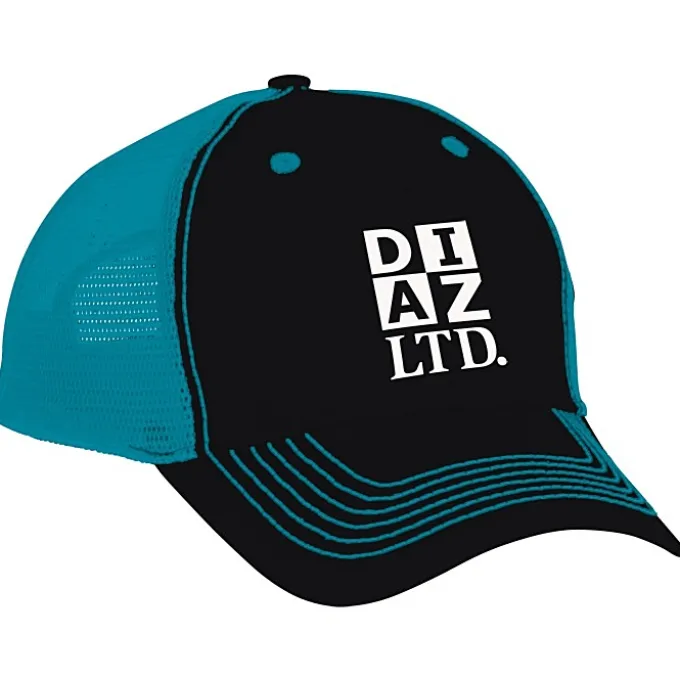 Color Accent Mesh Snapback Cap