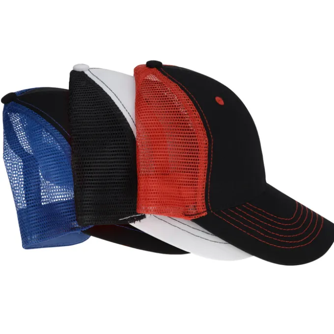 Color Accent Mesh Snapback Cap
