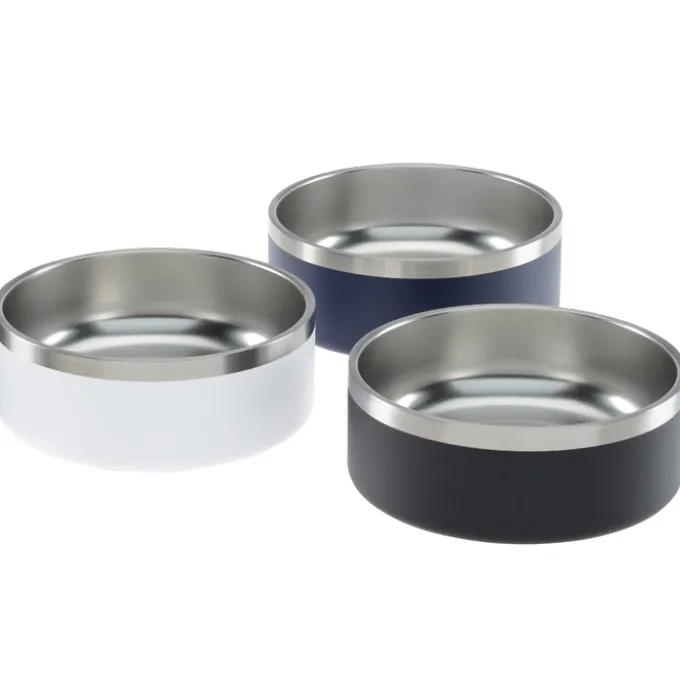 Color Accent Stainless Steel Pet Bowl